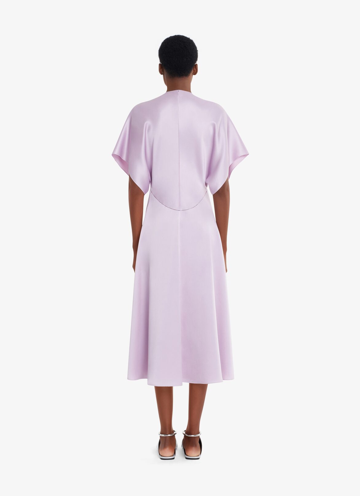 MIDI T-SHIRT SLEEVE SKATER DRESS ALAÏA PARME MIDI T-SHIRT SLEEVE SKATER DRESS